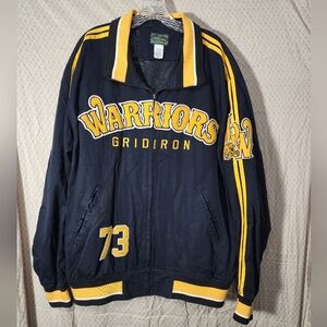 Vintage Stall & Dean Warriors Gridiron Men's Black/Yellow Jacket Mens  2XL